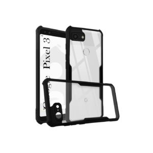 Ipacky Back Cover Case for Google Pixel 3 (Shockproof with Polycarbonate Panel | Professional Black)
